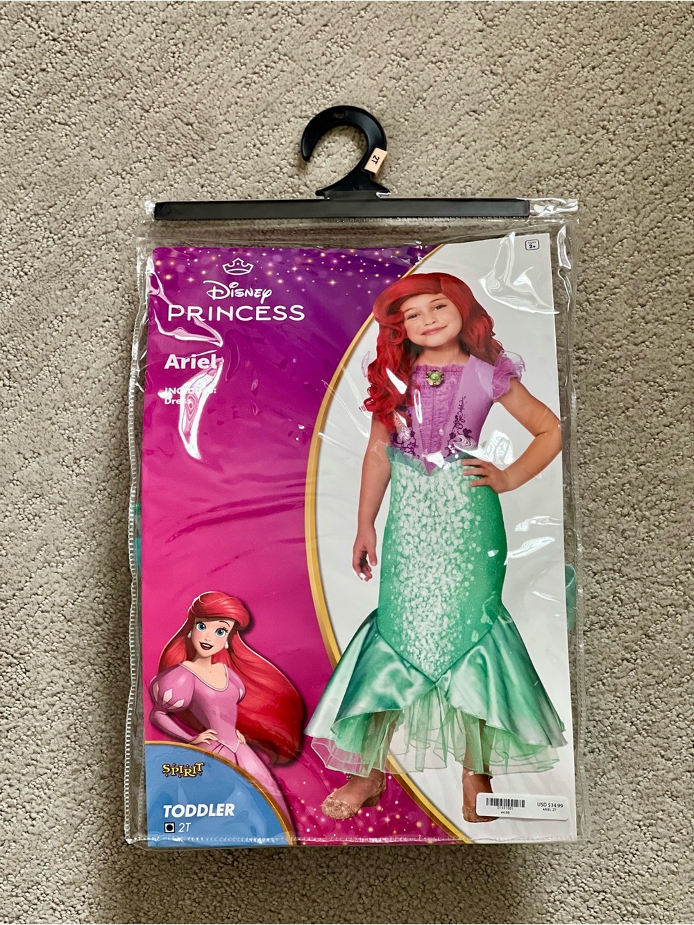 Disney Ariel Toddler Dress-Up Costume - Teal and Purple